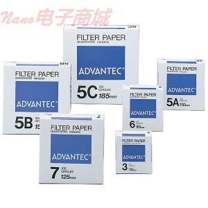 Advantec 第6号无灰定量滤纸12.5厘米直径