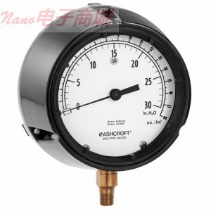 Ashcroft 45-1188-AS-04L-30IW/ZSI 纹管压力表