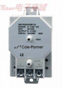 Cole-Parmer 2651 0R1WB 2B T1 C CP1 压差传感器