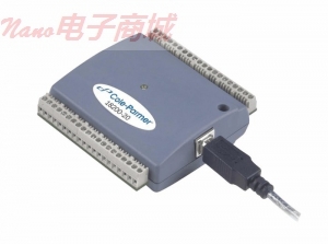 Cole-Parmer 量 USB-1208FS  USB数据采集模块，50千赫，8通道，12位模拟输入，2路模拟输出，16路数字I / O