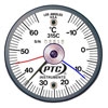 美国PTC  315CRRMM带有最大最小辅助手的四磁铁式工业导轨表面温度计