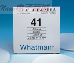 英国Whatman 1441-866，Grade 41无灰级定量滤纸，20μm，20.3x25.4CM