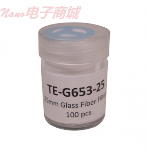 Tisch TE-G653-25,25mm直径玻璃纤维过滤器，100 / pk